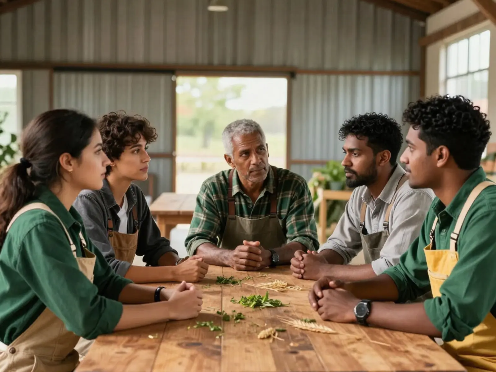 The REALM team meeting together